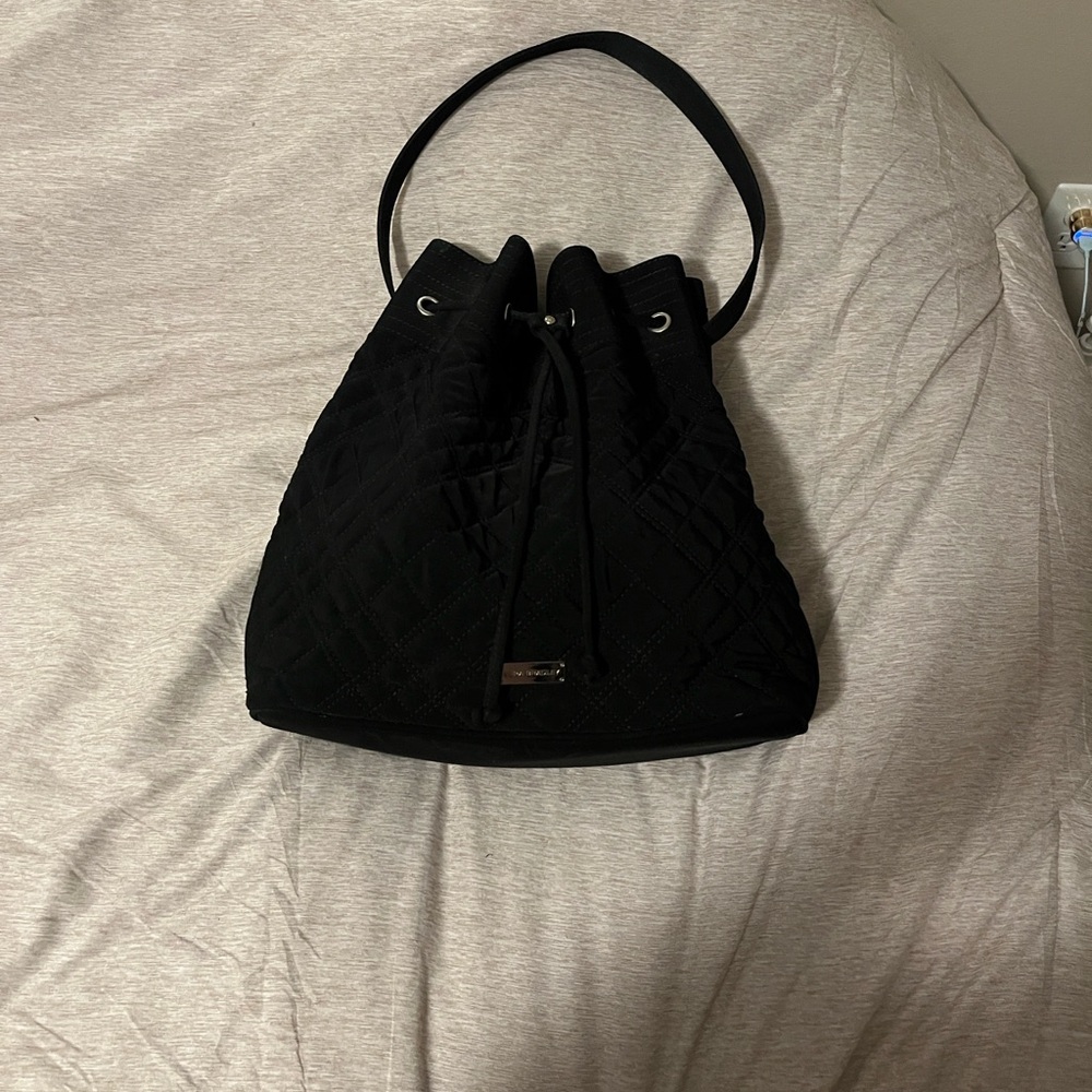 Vera Bradley Black Quilted Hobo Bag